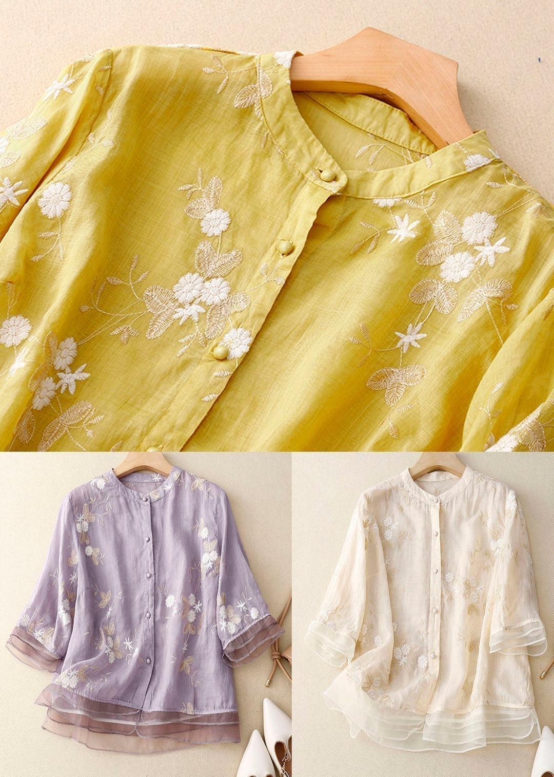 Drune | Bluse mit Blumenmuster aus Leichtem Stoff