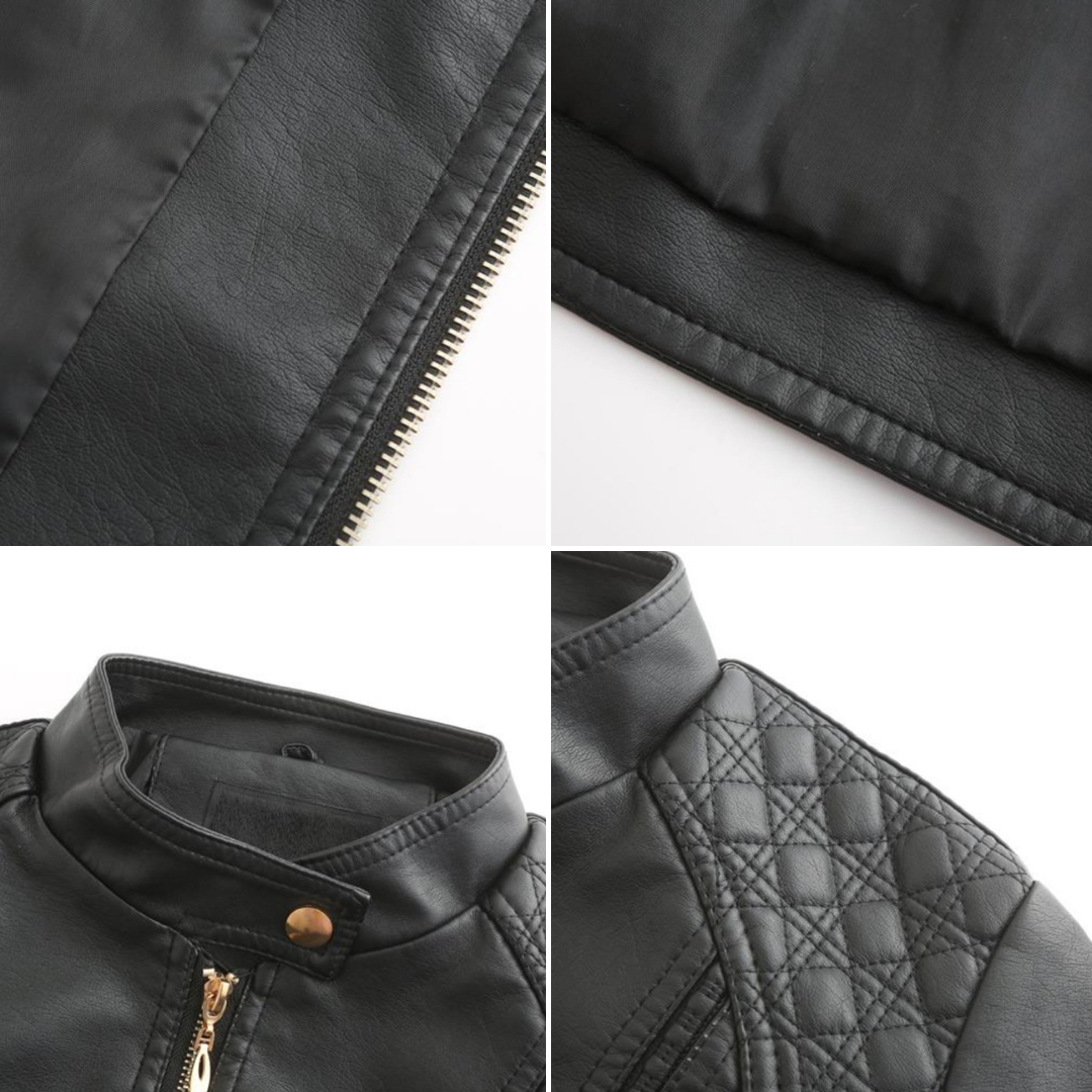 Drune | Stilvolle Leder Damenjacke aus echtem Leder