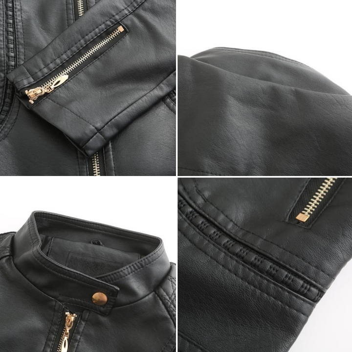 Drune | Stilvolle Leder Damenjacke aus echtem Leder