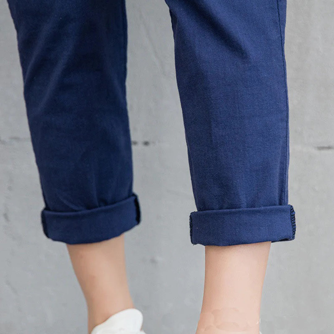 Drune | Bequeme Damenhose in Schwarz, Khaki Und Blau
