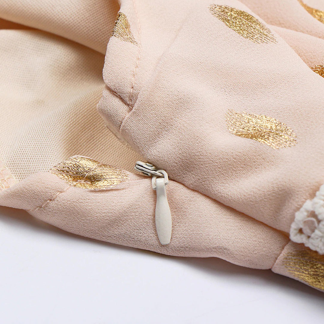 Drune - Besticktes ärmelloses langes Kleid