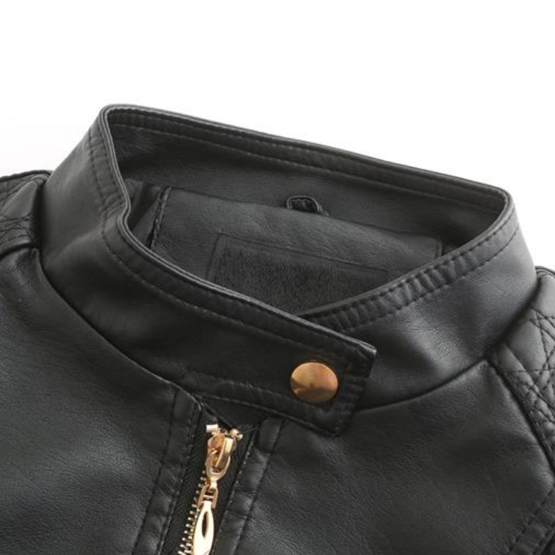 Drune | Stilvolle Leder Damenjacke aus echtem Leder