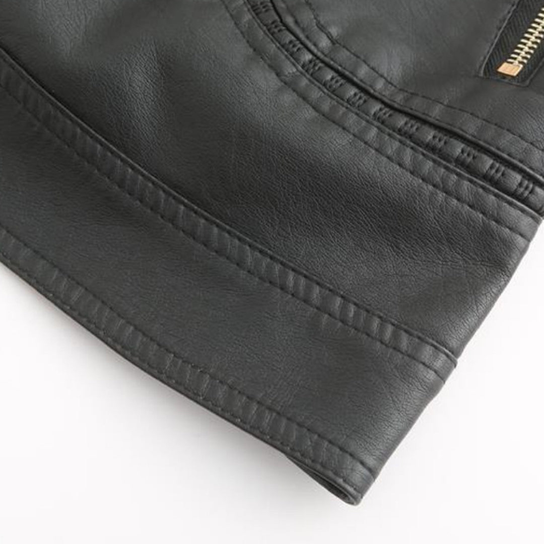 Drune | Stilvolle Leder Damenjacke aus echtem Leder
