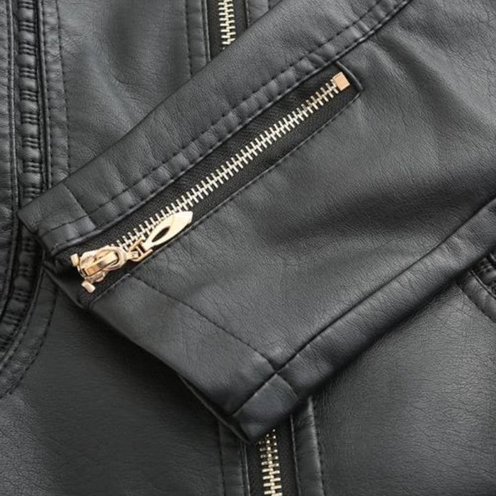 Drune | Stilvolle Leder Damenjacke aus echtem Leder