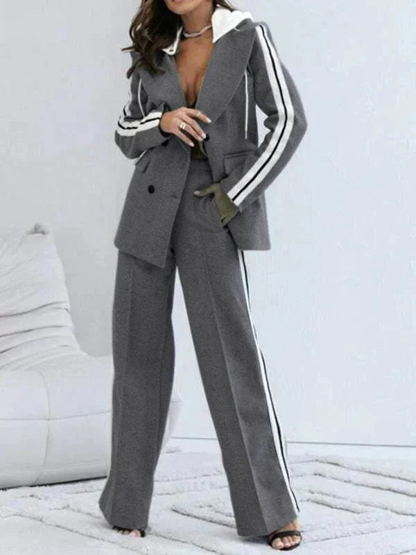 Drune | Ord Set Blazer für Damen und weite Jogginghose Zweiteiler