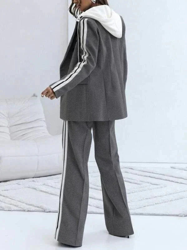 Drune | Ord Set Blazer für Damen und weite Jogginghose Zweiteiler