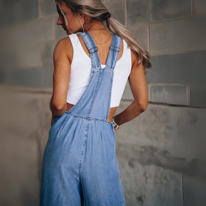 Drune | Eleganter Verstellbarer Denim-Jumpsuit