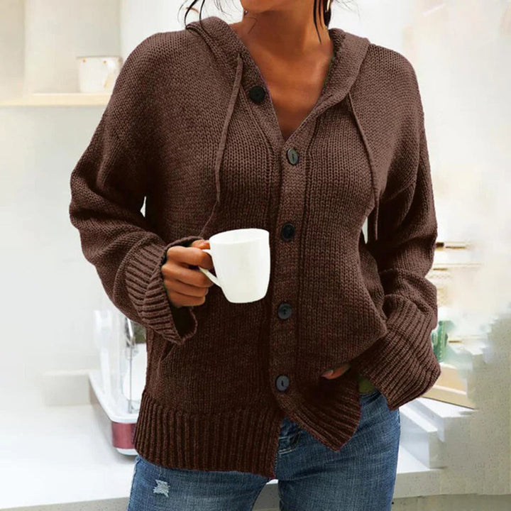 Drune | Lässige Strickjacke mit Kapuze für Damen