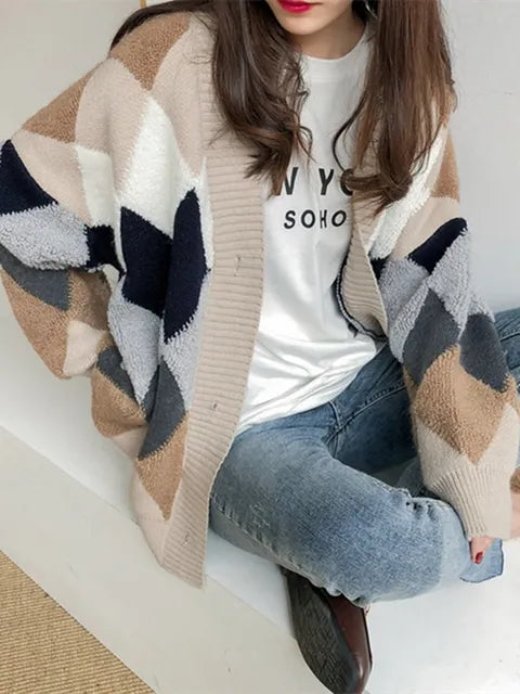 Drune | Karierte Knopfjacke