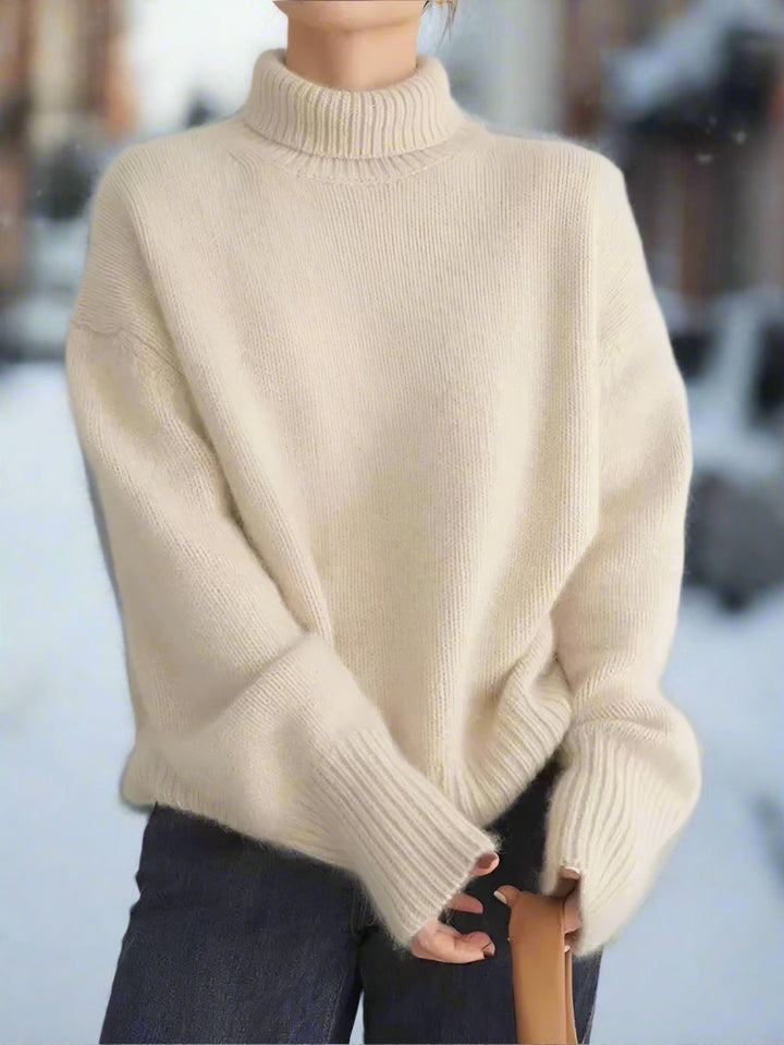 Drune | Rollkragenpullover - Weiches Strickmaterial - Oversized Passform - Lange Ärmel
