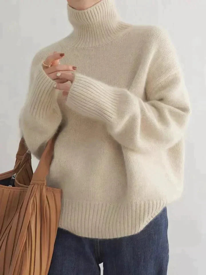 Drune | Pullover - Damen Herbst Luxe Kaschmir Rollkragenpullover