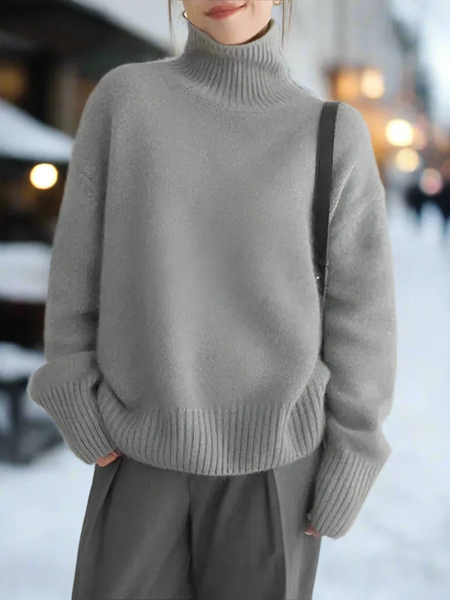 Drune | Rollkragenpullover - Strick - Oversized Fit - Langärmlig bequem
