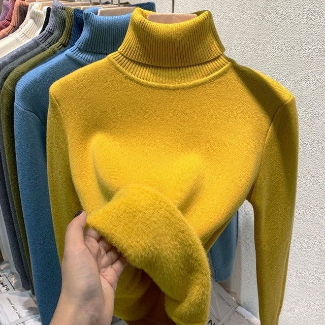 Drune | Warmer Damenpullover aus Samt