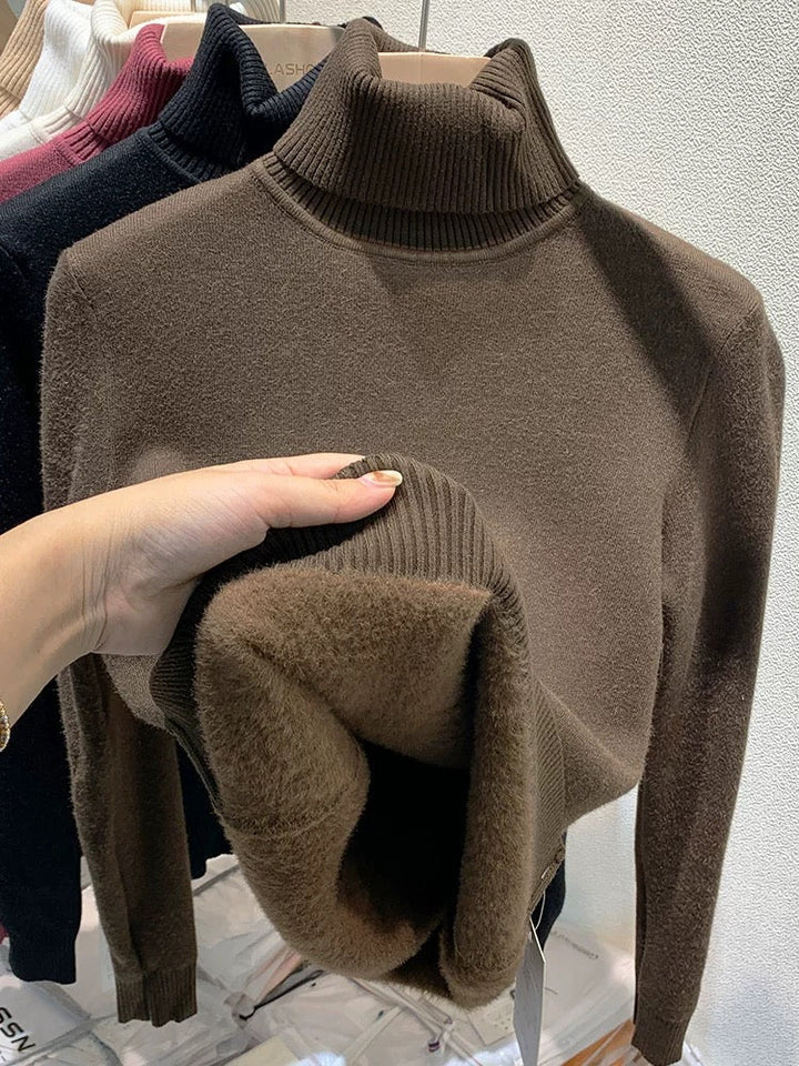 Drune | Warmer Damenpullover aus Samt