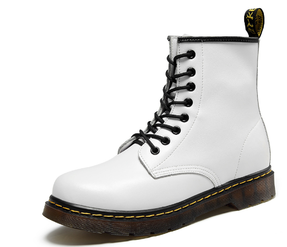 Kampfstiefel - Damenstiefel mit dicker Sohle und Schnürung Drune