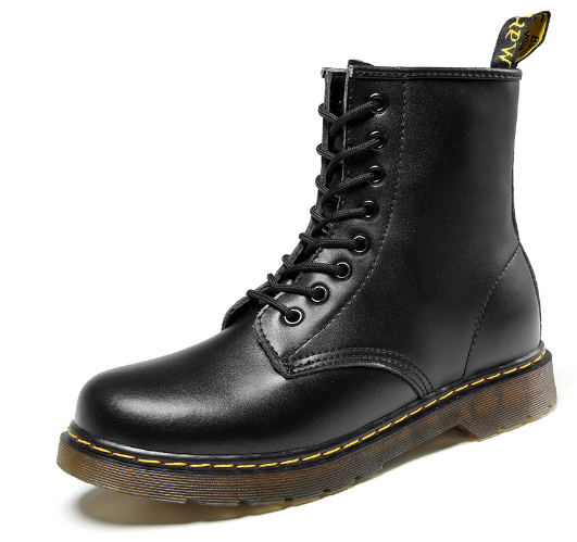 Kampfstiefel - Damenstiefel mit dicker Sohle und Schnürung Drune