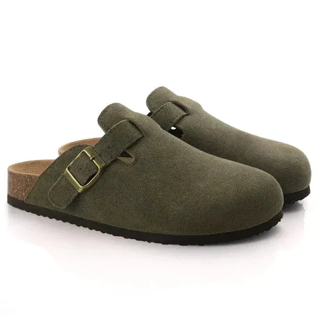 Drune | Herren Wildleder Slipper Im Zeitlosen Chic