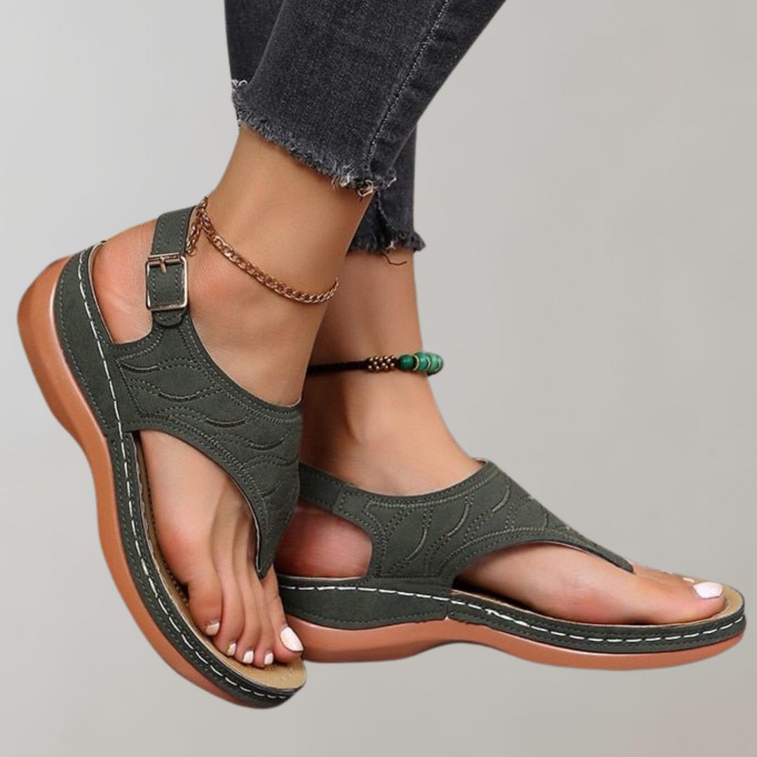 Drune - Sandalen Damen | Sandalen damen bequem | Plateau Sandalen