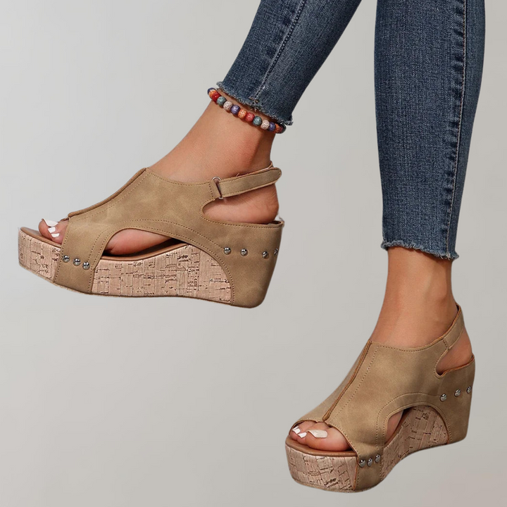 Drune - Orthopädische Sandalen mit hohen Absätzen | Sandalen damen bequem