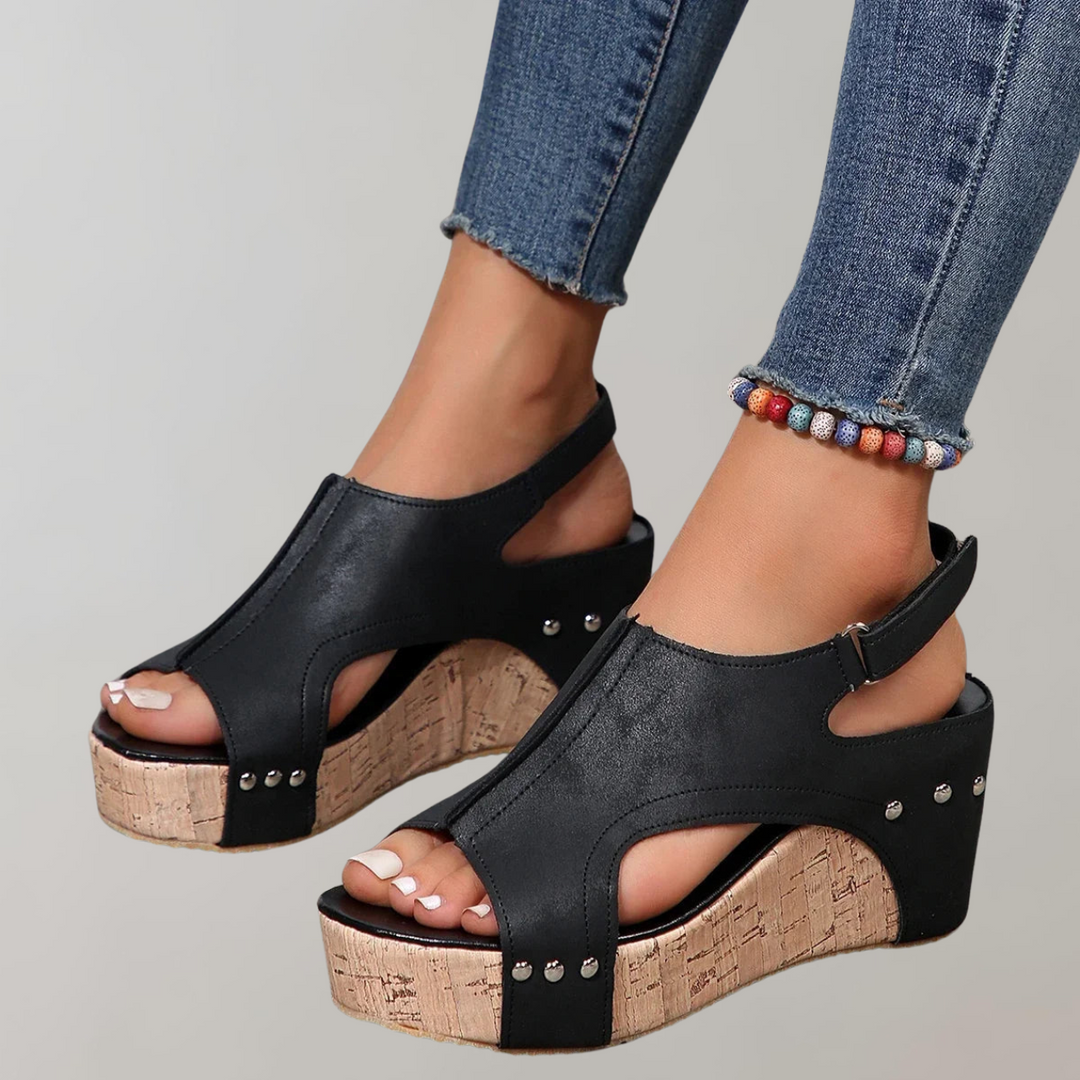Drune - Orthopädische Sandalen mit hohen Absätzen | Sandalen damen bequem