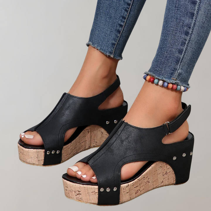 Drune - Orthopädische Sandalen mit hohen Absätzen | Sandalen damen bequem