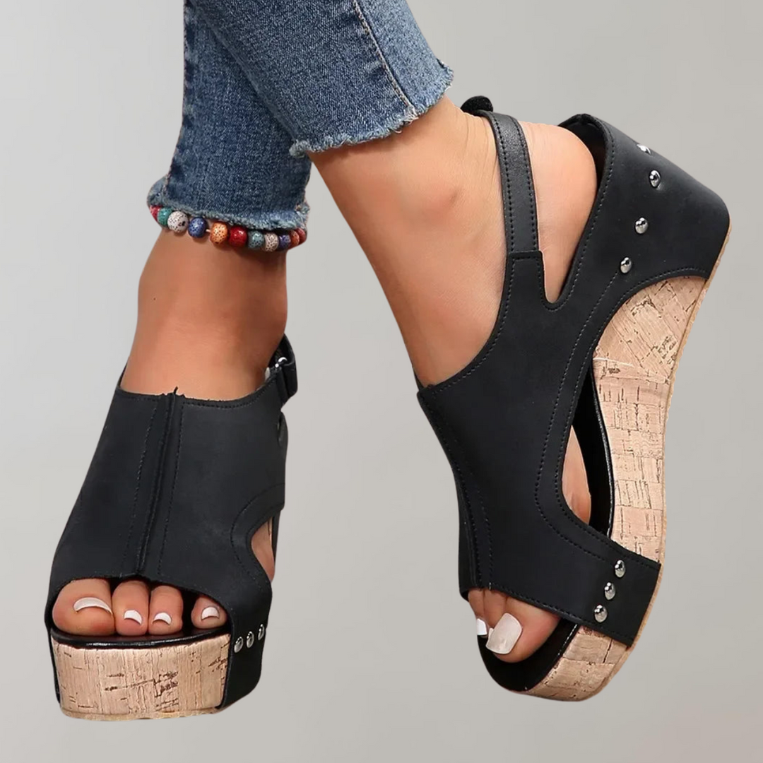Drune - Orthopädische Sandalen mit hohen Absätzen | Sandalen damen bequem