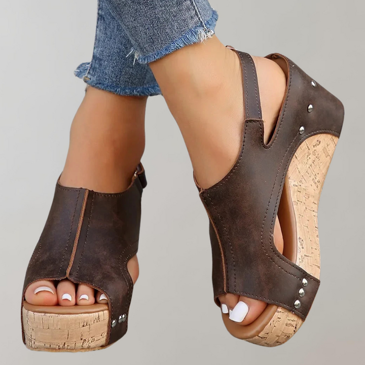Drune - Orthopädische Sandalen mit hohen Absätzen | Sandalen damen bequem