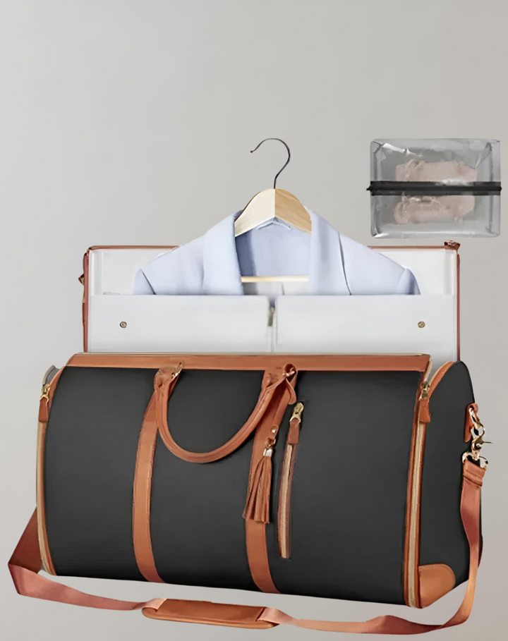 Drune - Eleganter Kleiderorganizer Umhängetasche aus Vegan Leder
