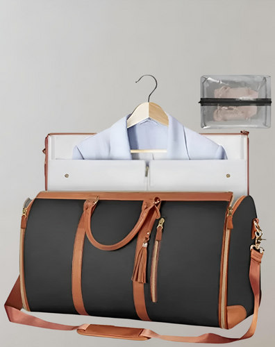 Drune - Eleganter Kleiderorganizer Umhängetasche aus Vegan Leder