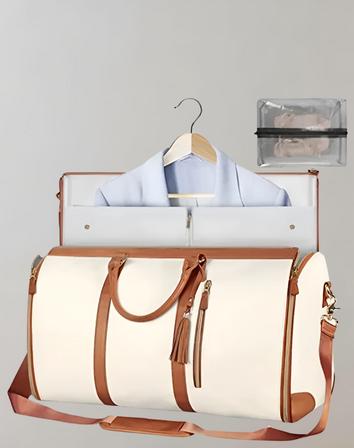 Drune - Eleganter Kleiderorganizer Umhängetasche aus Vegan Leder