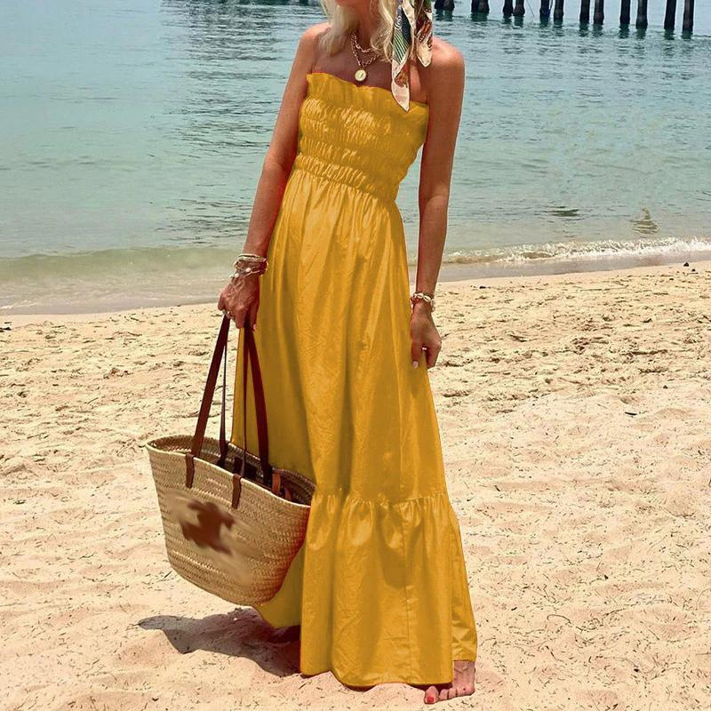 Drune | Maxikleid Trägerloses Maxikleid Ein mühelos stilvolles Sommer-Essential für alle Gelegenheiten