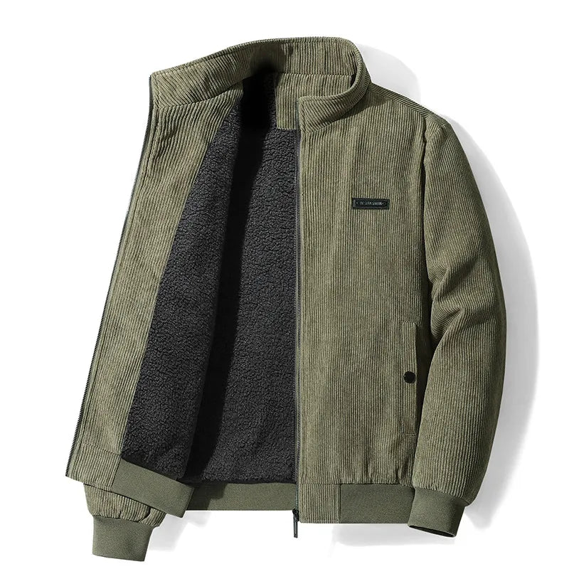 Drune | Fleece Gefüttert Reißverschlussjacke Herrenjacke