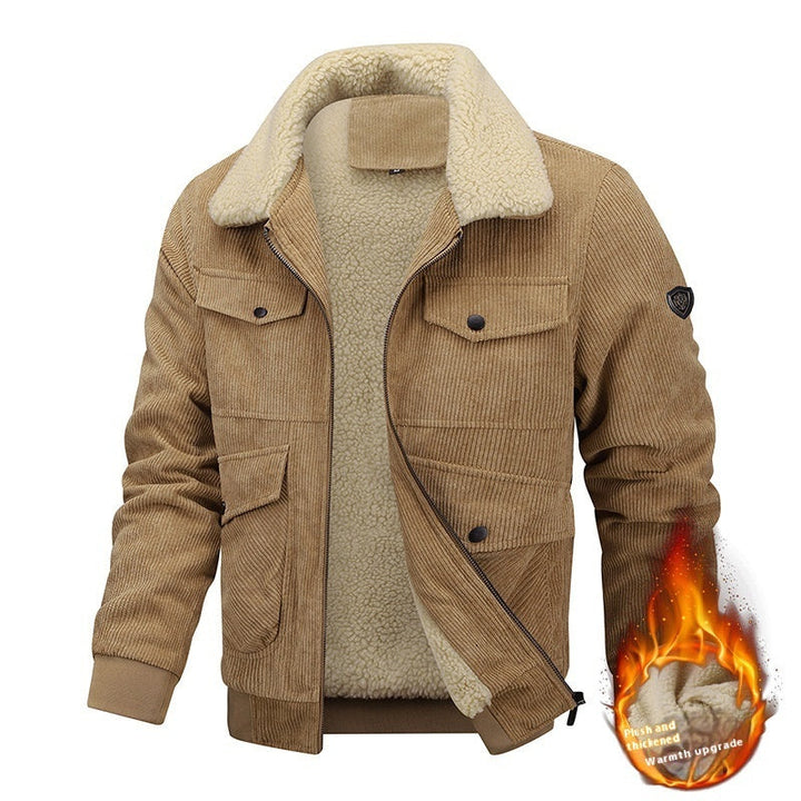 Drune | Cordjacke mit warmem Kragen für Männer