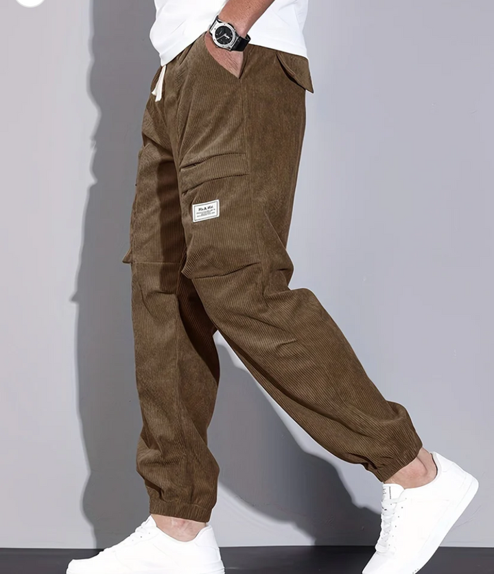 Drune | Corduroyhose für Herren, Bequemer Schnitt, - Praktische Taschen