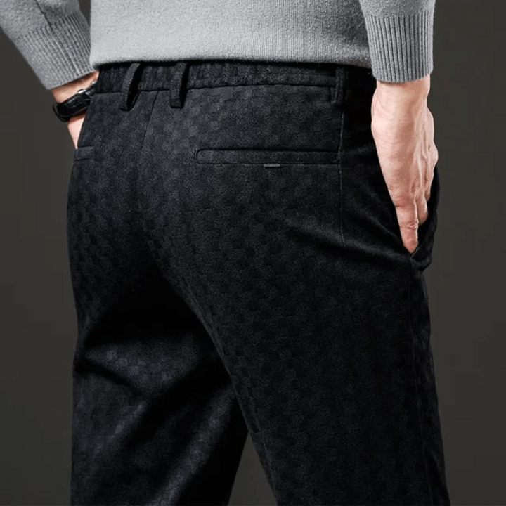 Drune | Corduroy-Hose für Herren - Hohe Taille, Kariert