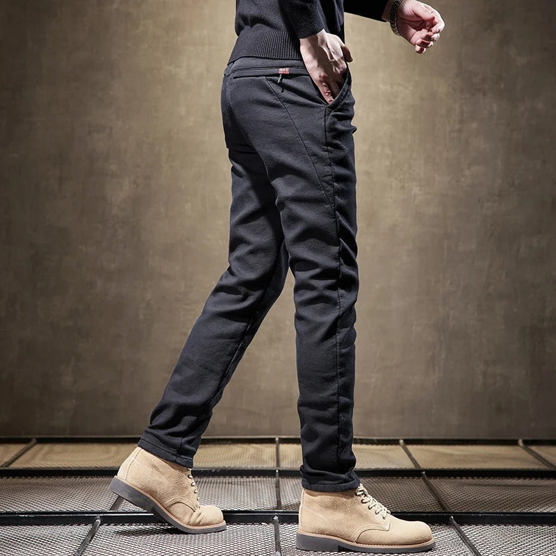 Drune | Cordhosen für Herren - Slim Fit, fleecegefüttert