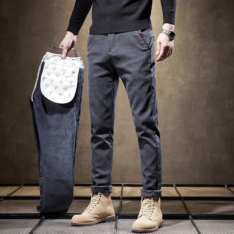 Drune | Cordhosen für Herren - Slim Fit, fleecegefüttert