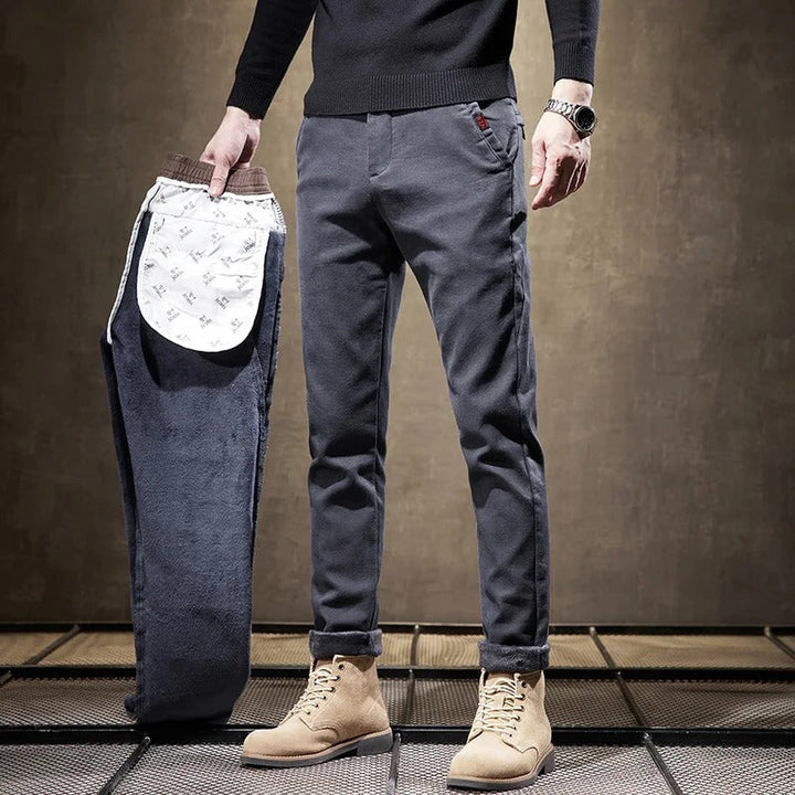 Drune | Cordhosen für Herren - Slim Fit, fleecegefüttert