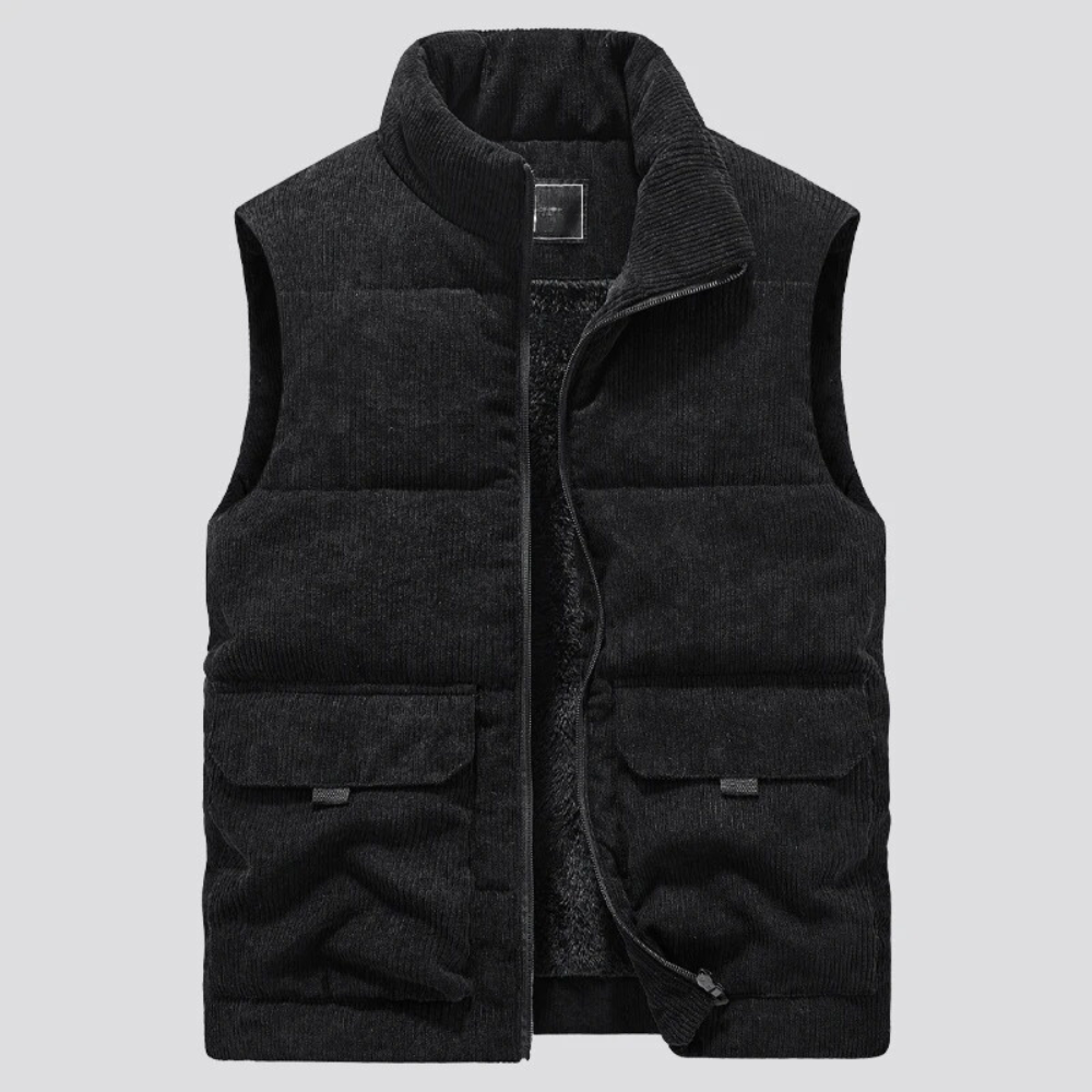 Drune | Corduroy Winter Weste für Männer - Slim Fit