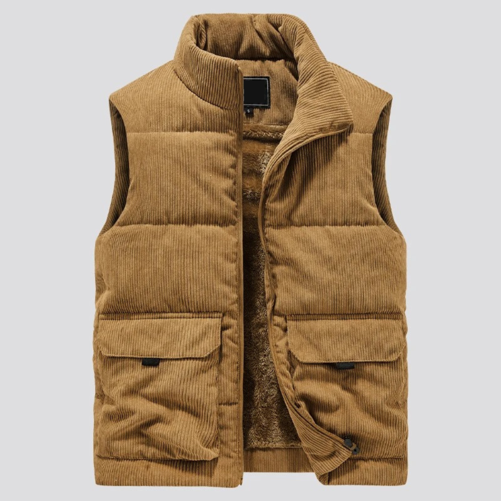 Drune | Corduroy Winter Weste für Männer - Slim Fit