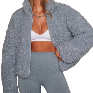 Drune | Kuschelige Teddy Jacke Damen
