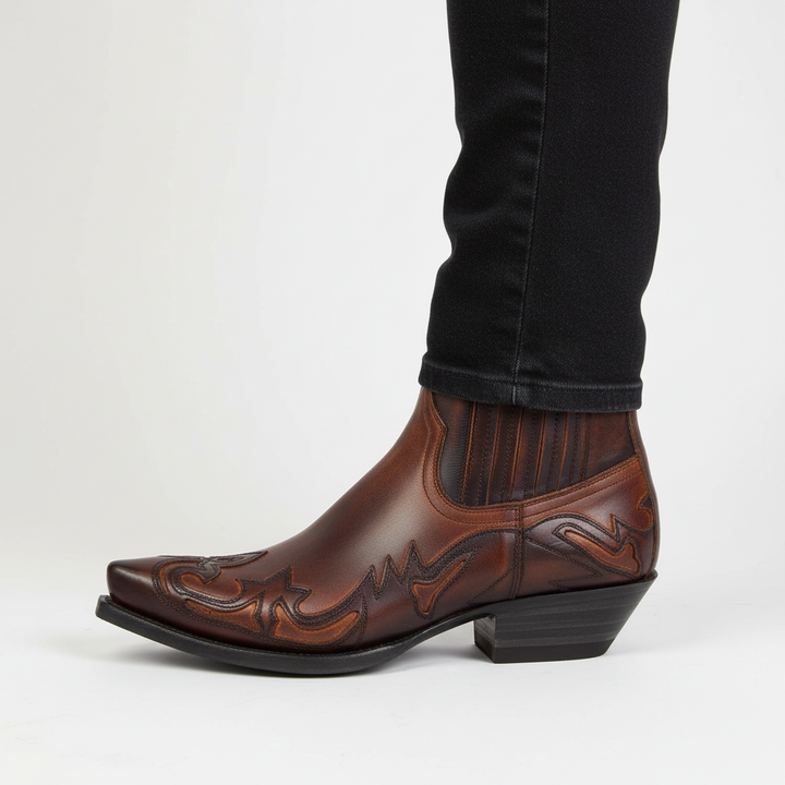 Leder Cowboy Stiefel - DakoBoot Drune
