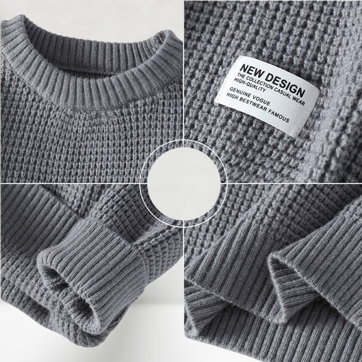 Drune | Crewneck Strickpullover für Herren - Normale Länge