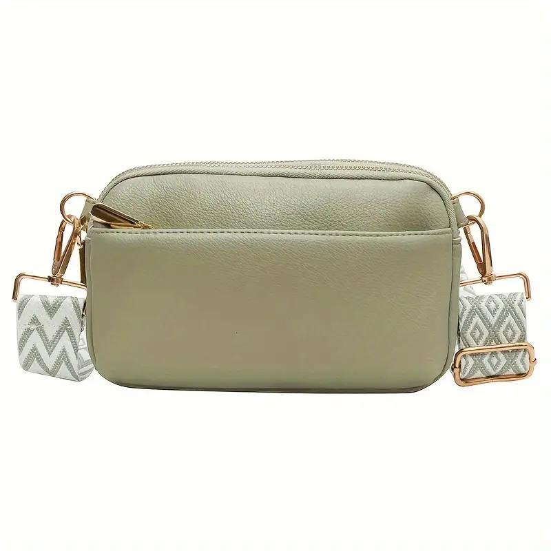Drune | Tasche, breiter Riemen, PU-Leder, Gürteltasche, Mini-Tasche