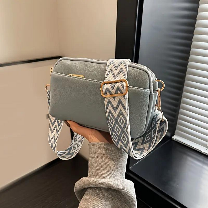 Drune | Tasche, breiter Riemen, PU-Leder, Gürteltasche, Mini-Tasche