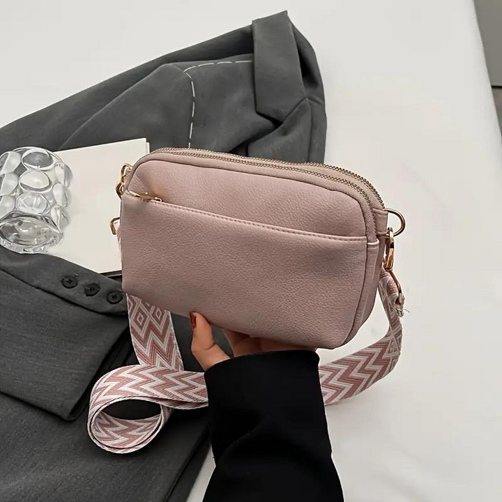 Drune | Tasche, breiter Riemen, PU-Leder, Gürteltasche, Mini-Tasche