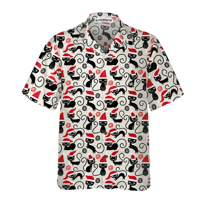 Drune | Süße Katzen für Weihnachten Hawaiian Shirt, Lustiges Catmas Shirt, Bestes Geschenk für Weihnachten