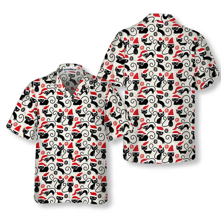 Drune | Süße Katzen für Weihnachten Hawaiian Shirt, Lustiges Catmas Shirt, Bestes Geschenk für Weihnachten