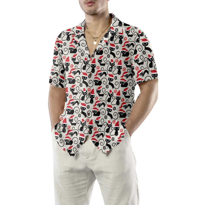 Drune | Süße Katzen für Weihnachten Hawaiian Shirt, Lustiges Catmas Shirt, Bestes Geschenk für Weihnachten