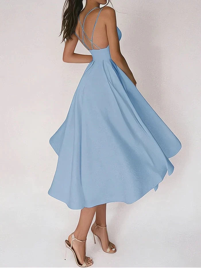 Drune - Elegantes Kleid mit V-Ausschnitt